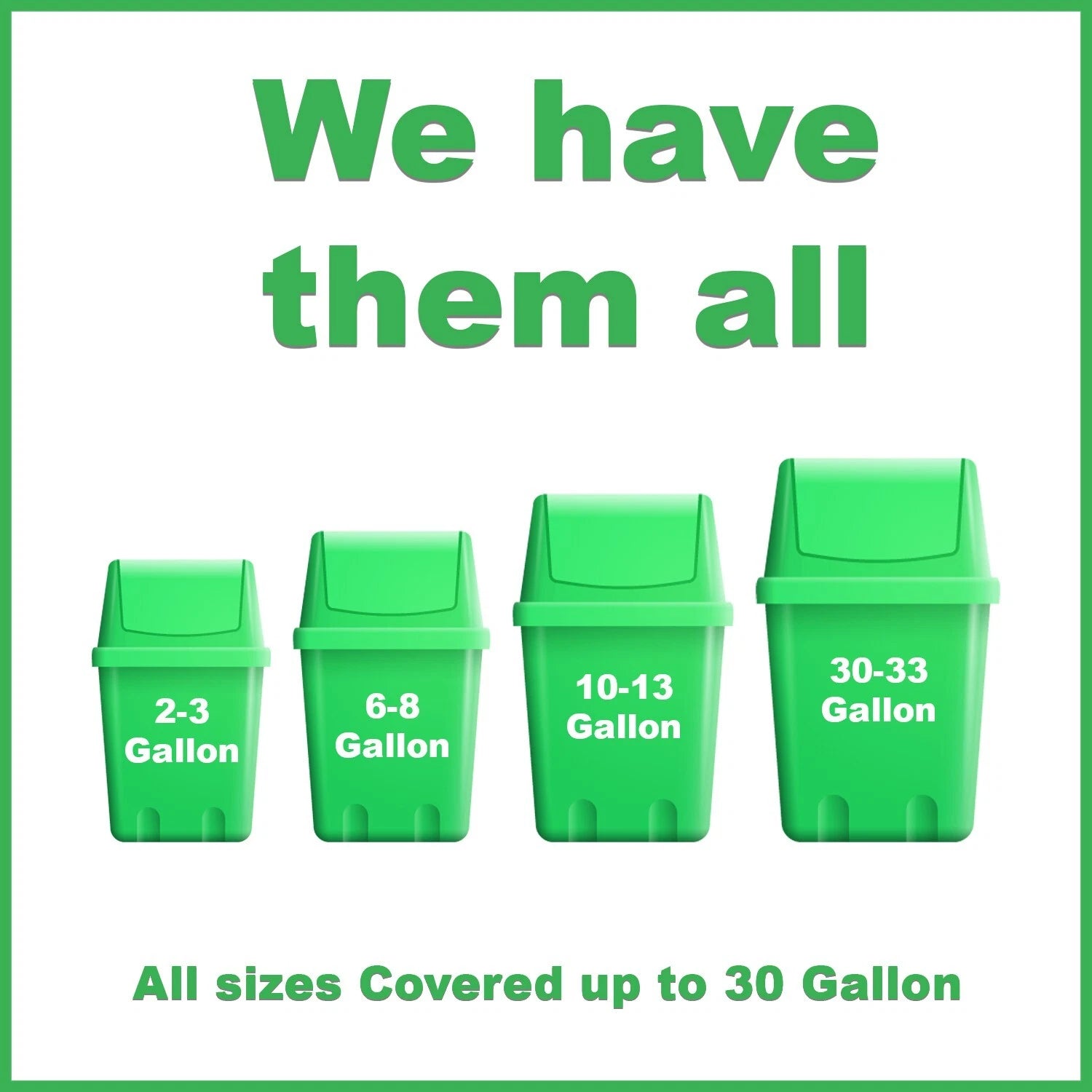 Compostable Trash Bags 30 Gallon 100% Biodegredable Garbage Bag - 25 CT